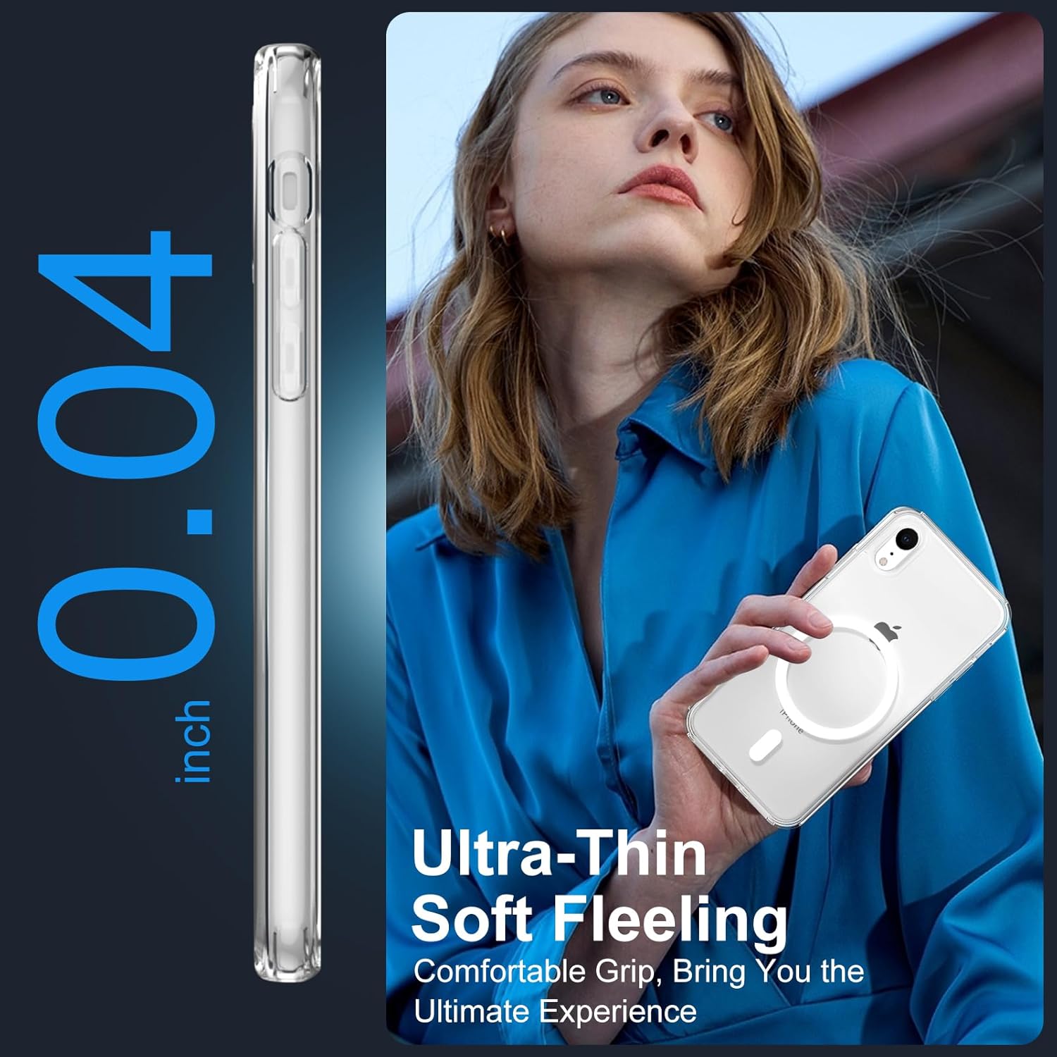 Thumbnail 6 de XTCASE Coque iPhone XR Magnétique — Transparente, anti-jaunissement, MagSafe et antichoc