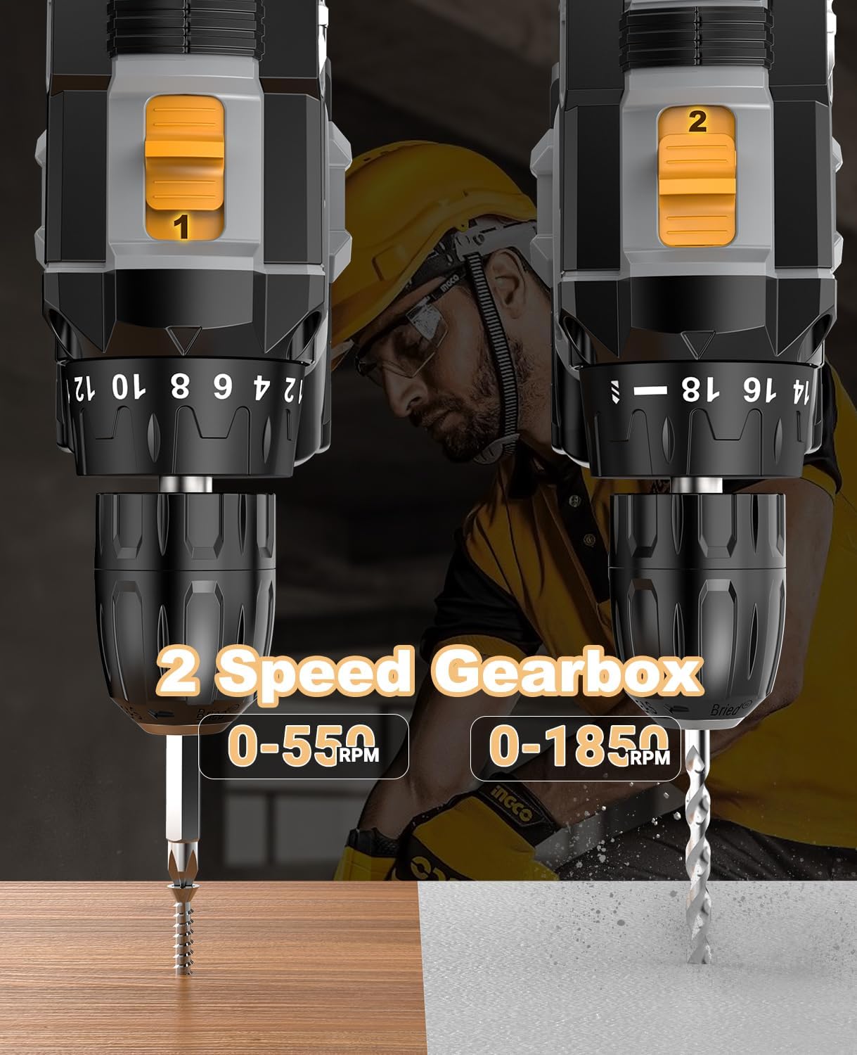 Thumbnail 3 de LEEIKOO Trapano Avvitatore 21V 42N.m