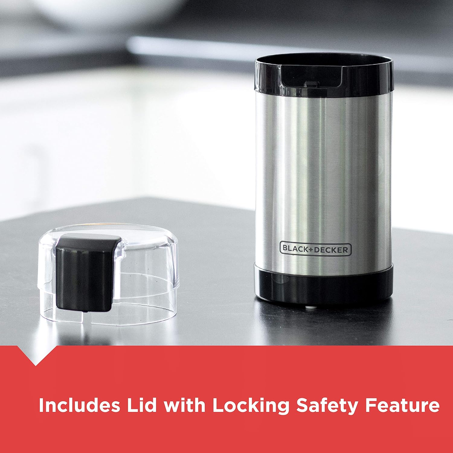 Thumbnail 5 de BLACK+DECKER One-Touch Coffee & Spice Grinder with Stainless Steel Blades