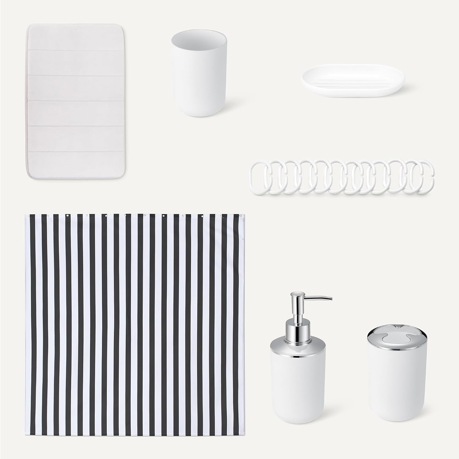 Thumbnail 4 de Amazon Basics Bathroom Accessory Set 183x183 cm