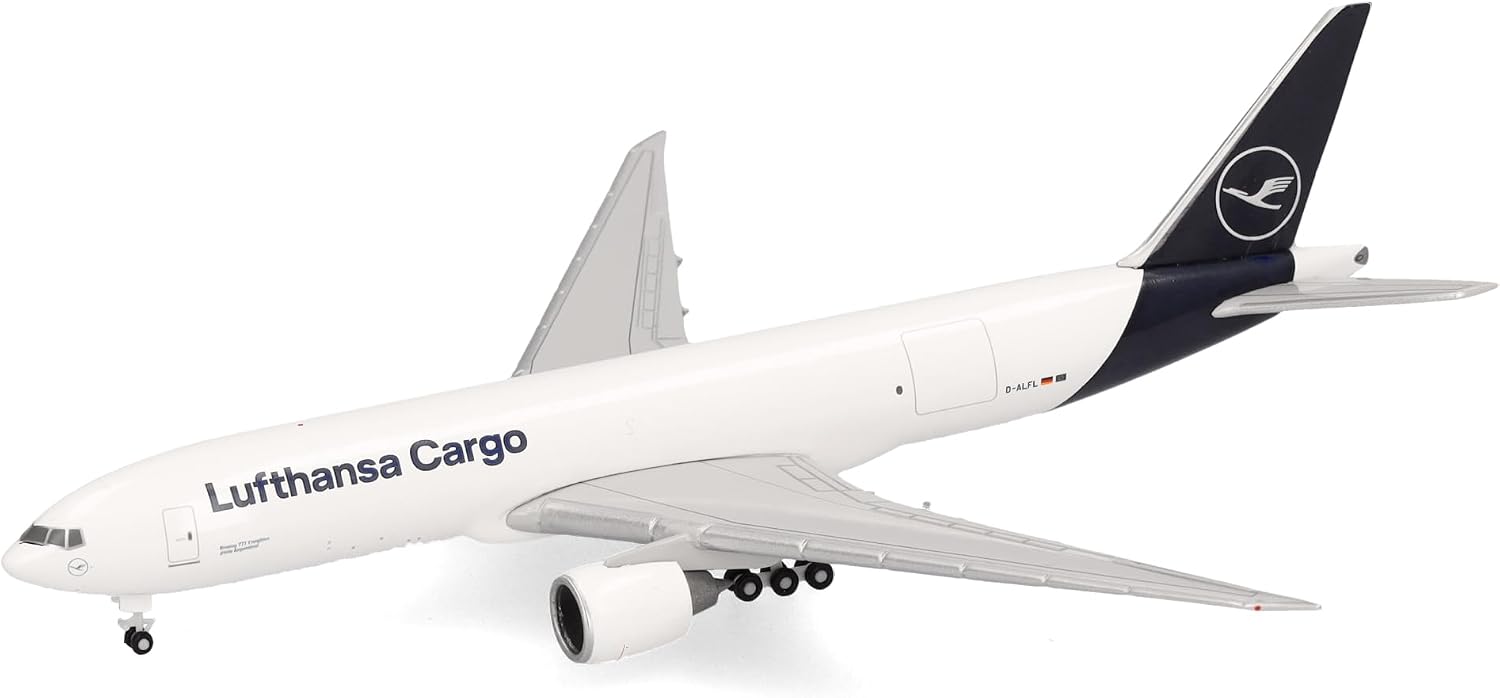 Detalle 2 de Herpa 533188-002 – metalowy model Lufthansa Cargo Boeing 777F 1:500