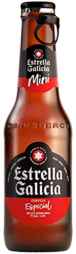Detalle de Estrella Galicia Especial Mini: pack de 24 botellines de 20 cl, lager equilibrada y refrescante