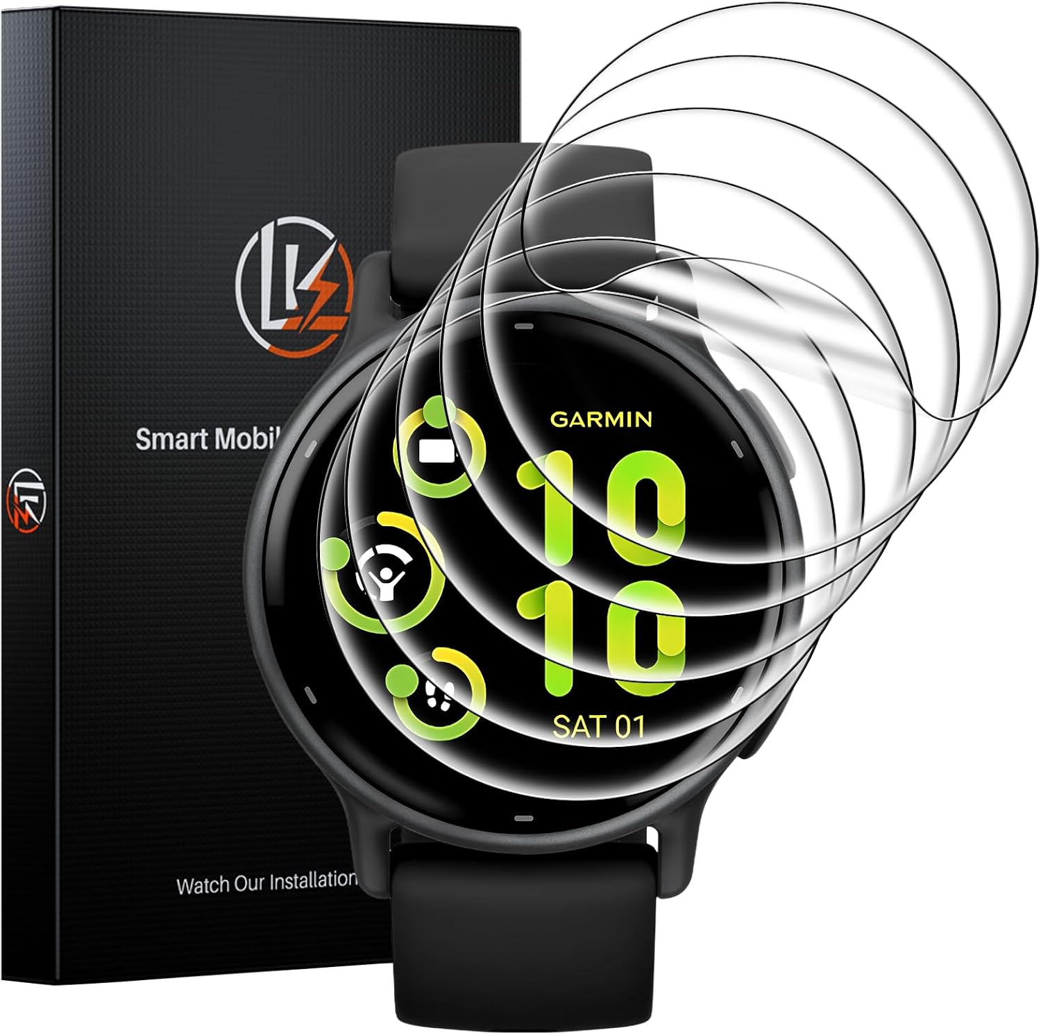 Detalle de LK Vivoactive 42mm screen protector 6-pack