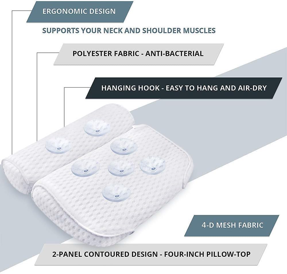 Detalle 1 de AmazeFan Bath Pillow 4D Air Mesh
