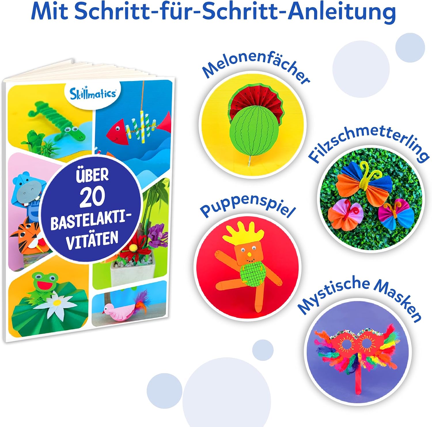 Detalle de Skillmatics Die ultimative Bastelkiste – 2000+ Teile, Kreativset für Kinder 6–13