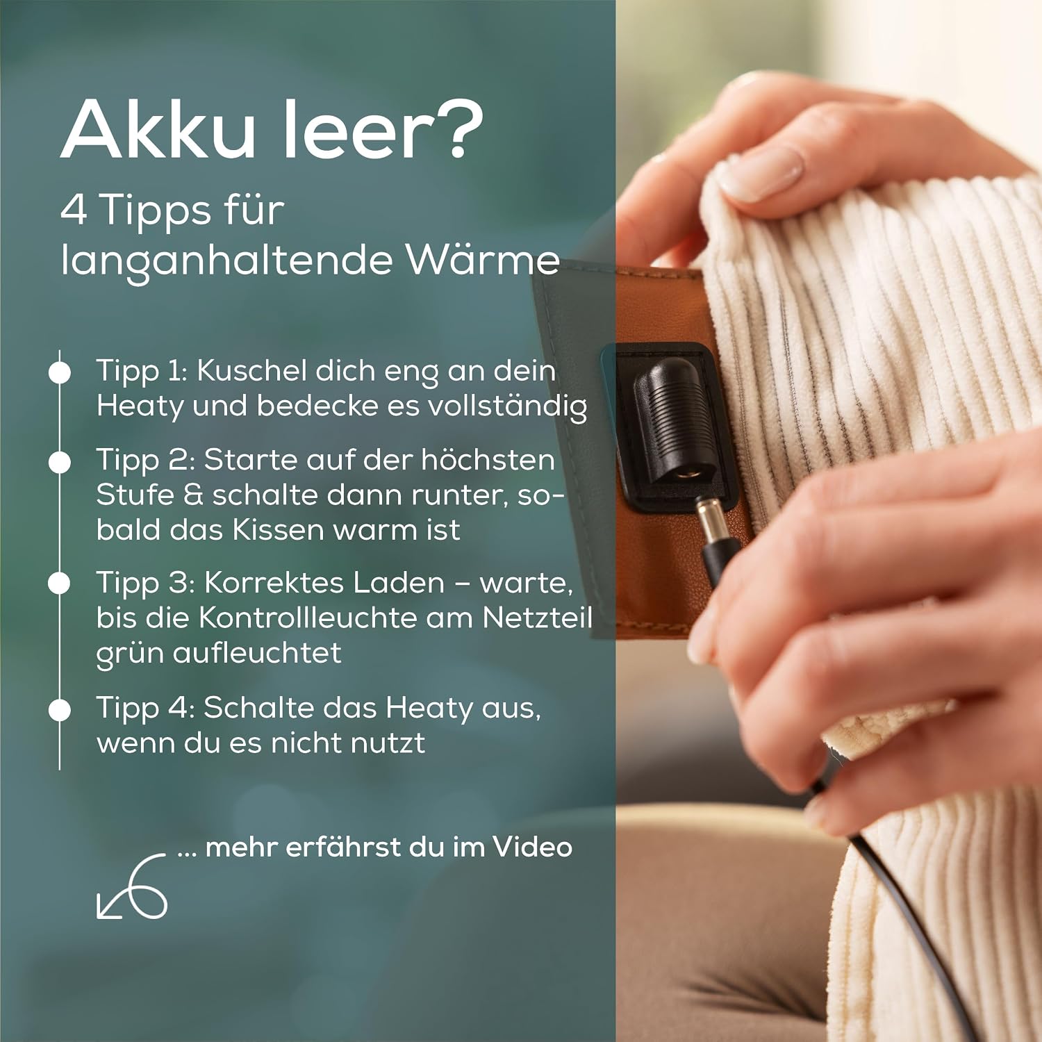 Thumbnail 4 de Beurer Heaty Heizkissen 4 Stunden Akku