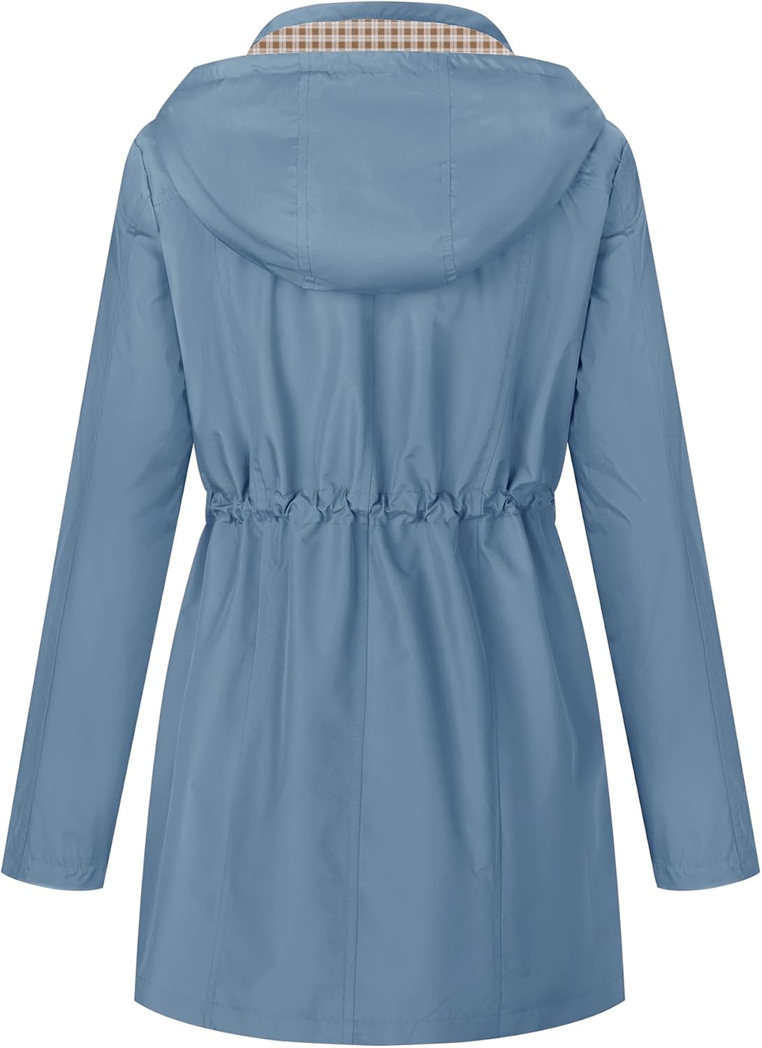 Detalle de LOMON Women’s Waterproof Outdoor Hiking Raincoat with Hood (Lined, Lightweight)