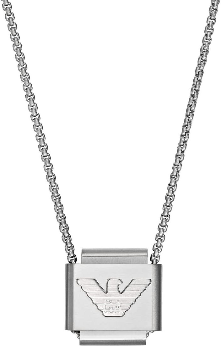 Thumbnail 5 de EMPORIO ARMANI Collier pour homme en acier inoxydable avec fermoir à mousqueton