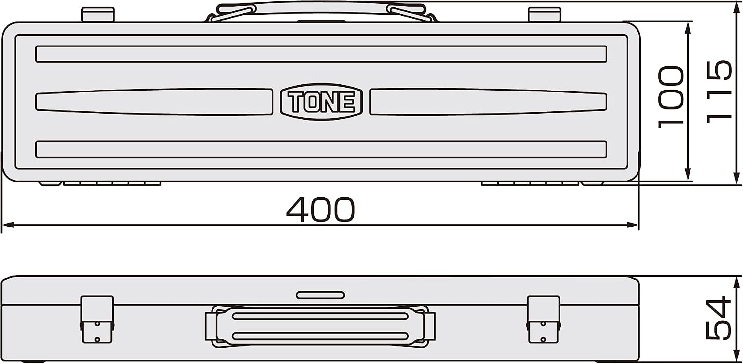 Detalle de トネ(TONE) RM110 ラチェットめがねレンチセット 11点・薄型ヘッド・72枚ギア