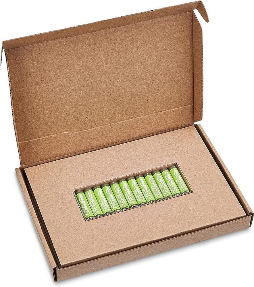 Detalle 2 de Amazon Basics Lot de 12 piles rechargeables AAA NiMH 850 mAh (préchargées)