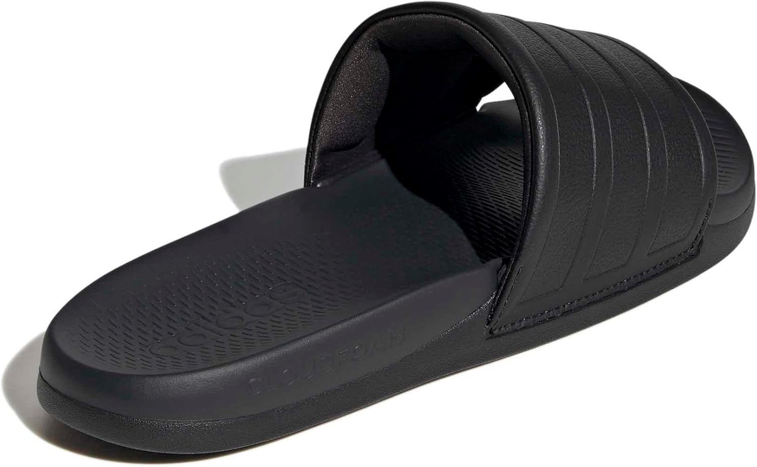 Detalle de adidas Adilette Comfort 2.0 Slides – Unisex, Core Black/Core Black/Carbon, 44.5 EU
