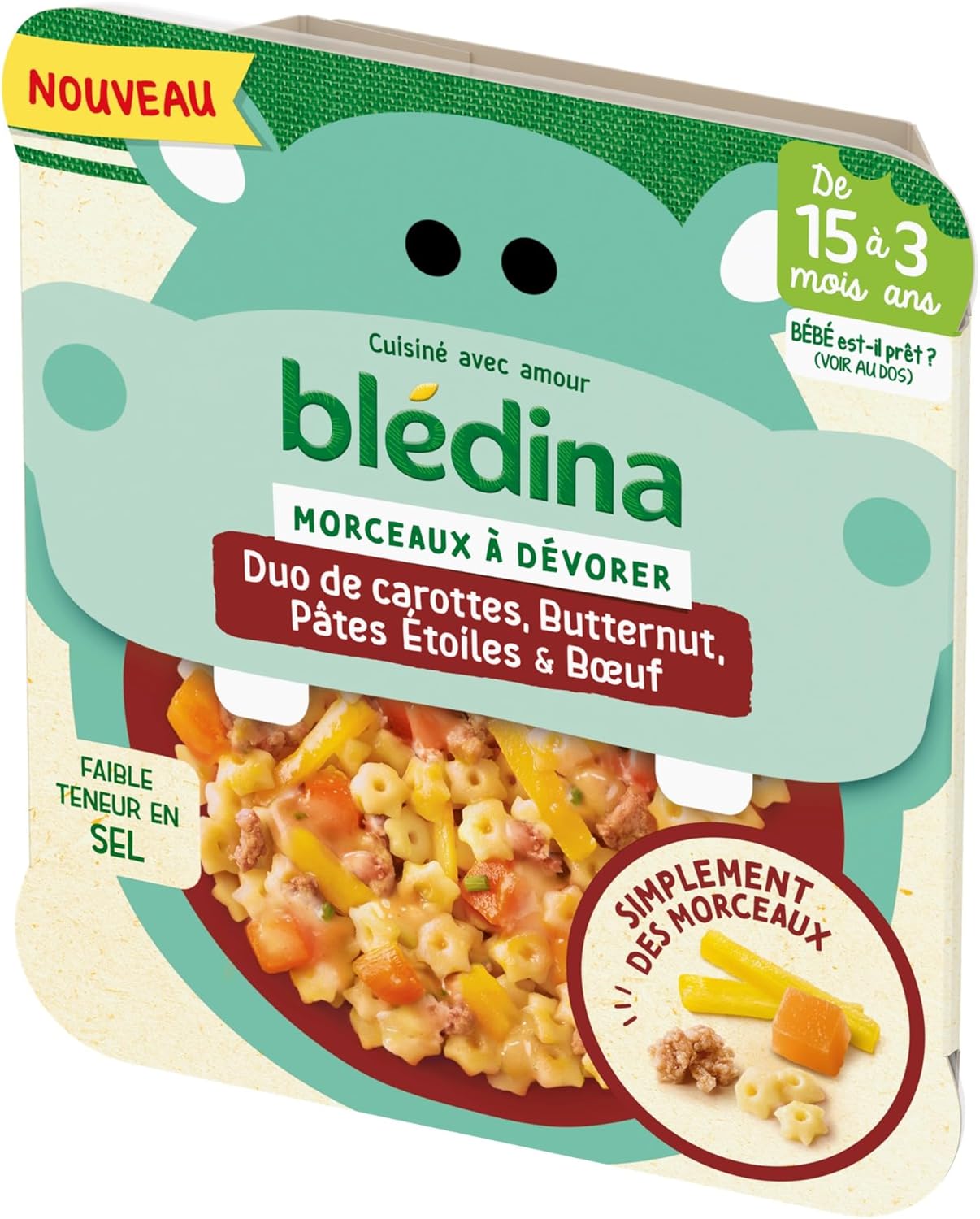 Detalle 2 de Blédina Morceaux à Dévorer 6x200g 🍽