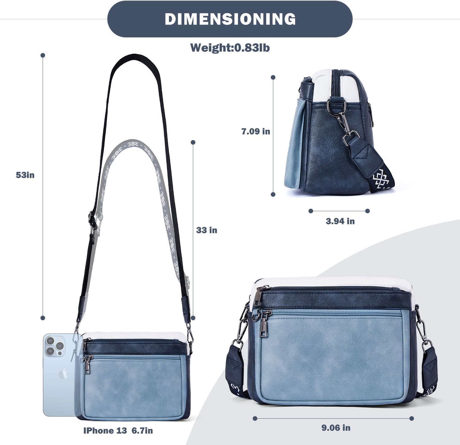 Thumbnail 4 de MUIIKOLA Cross Body Bag 22 x 20 cm