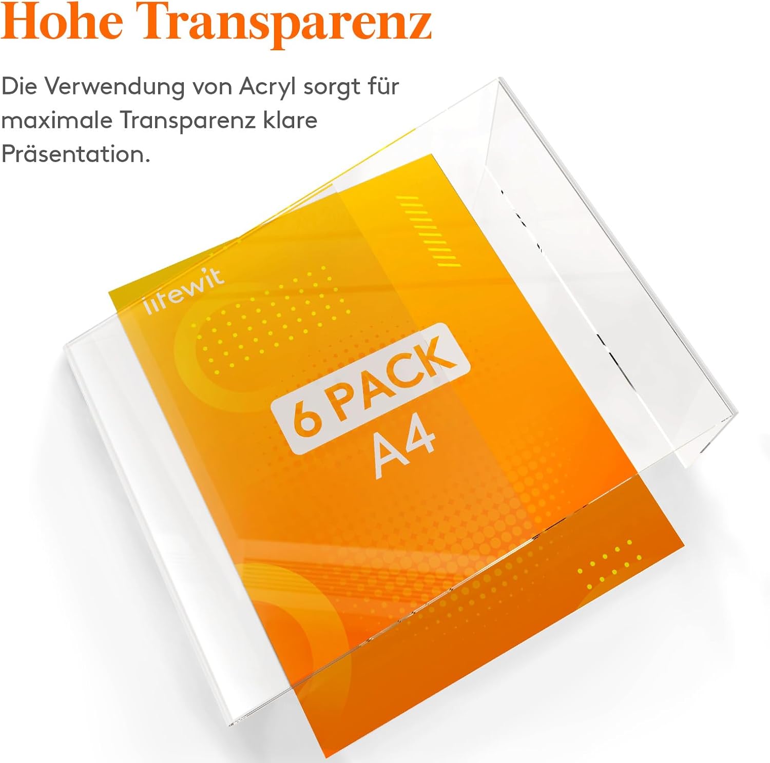 Thumbnail 3 de Lifewit Aufsteller A4 21×29,7 cm 📄