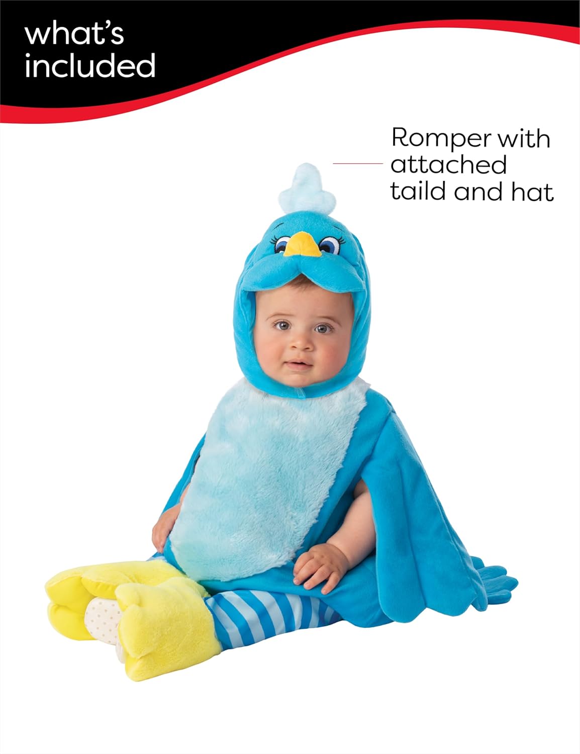 Thumbnail 2 de Déguisement oiseau enfant 1-2 ans bleu
