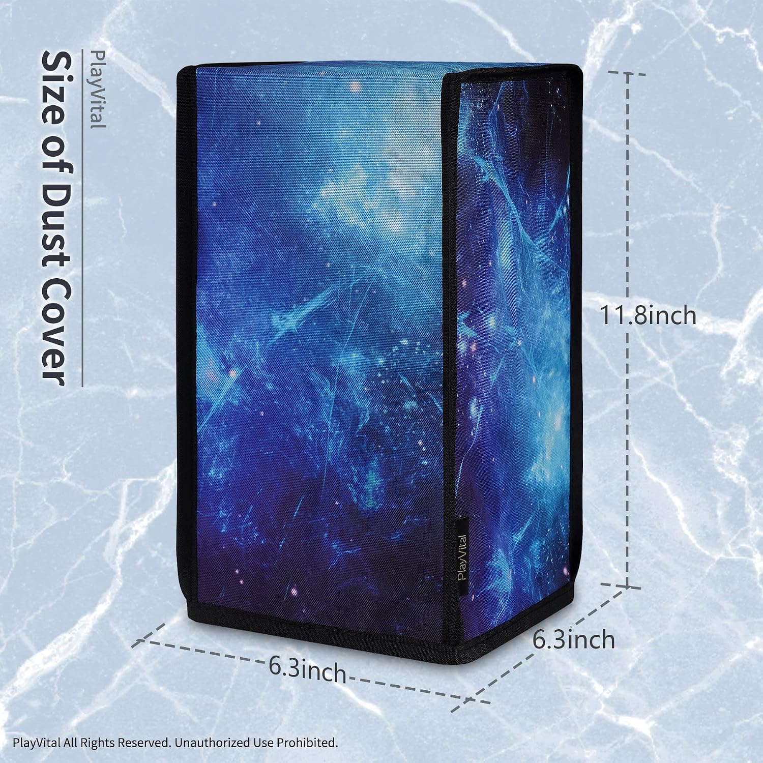 Detalle de playvital Nylon Dust Cover for Xbox Series X Console – Blue Nebula