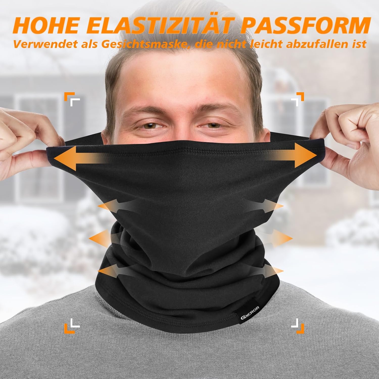 Detalle 2 de GXCROR Schal Loop Schlauchschal 60 g 🧣