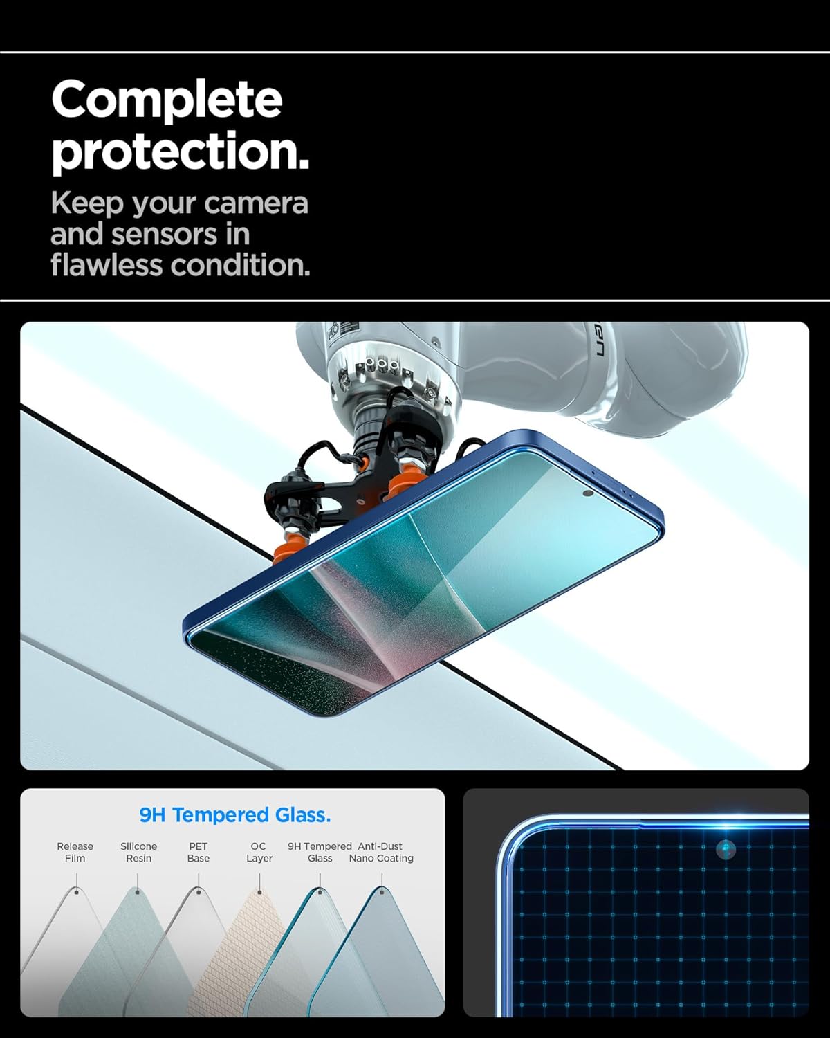 Thumbnail 5 de Spigen Glas.tR EZ Fit verre trempé pour Samsung Galaxy S25 Plus / S24 Plus – 2 pièces, installation facile, dureté 9H