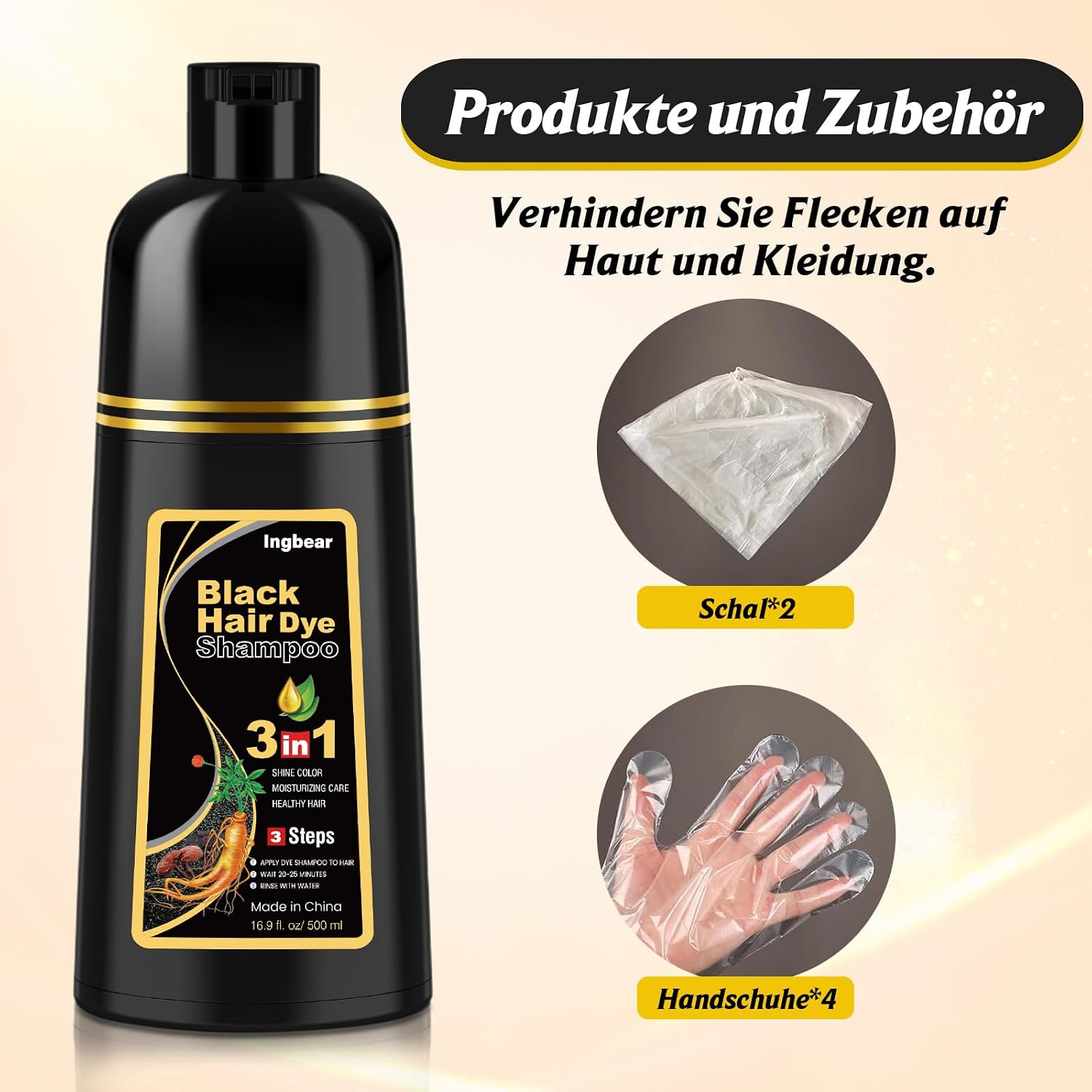 Thumbnail 5 de Schwarzes Haarfärbeshampoo 3-in-1 500 ml