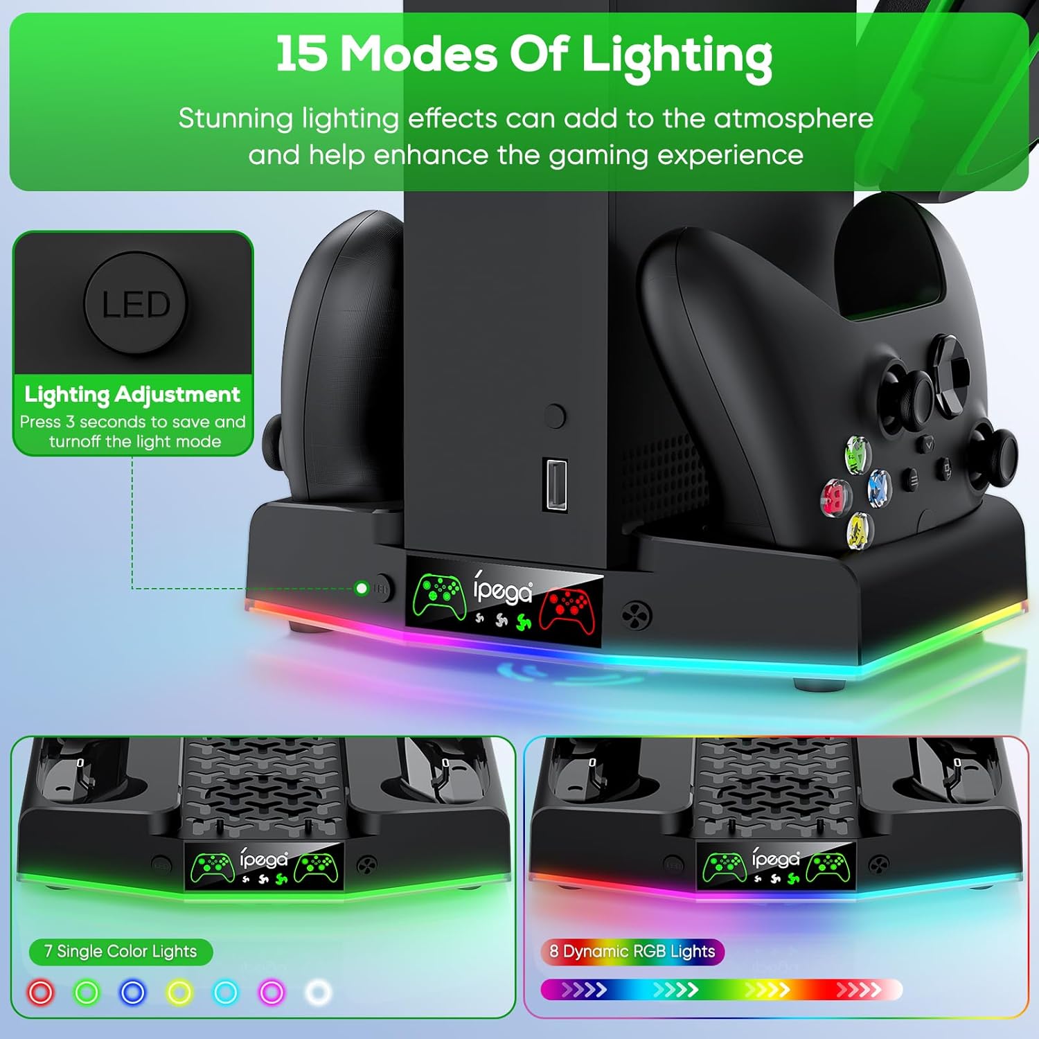 Detalle de FYOUNG Cooling Stand & Charger Station for Xbox Series S
