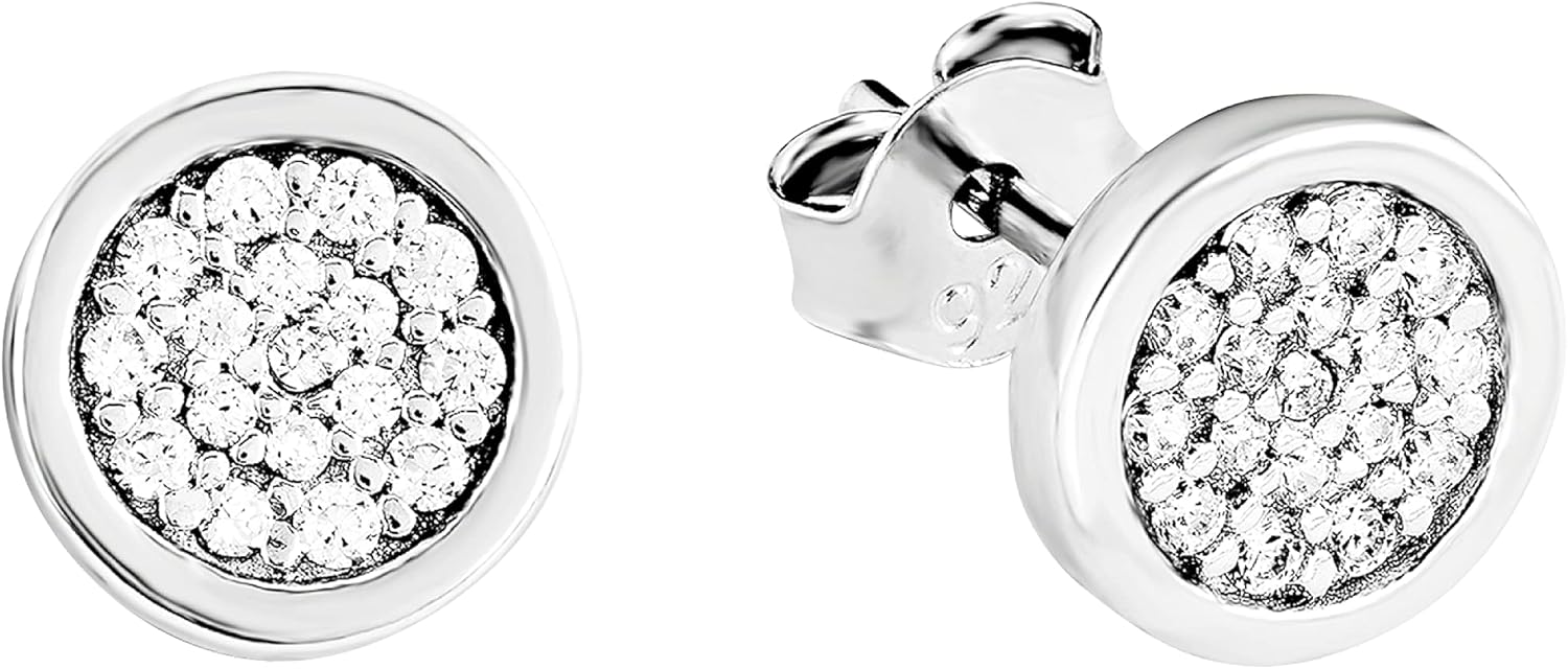 Detalle de s.Oliver Ohrstecker aus Edelstahl & 925 Sterling Silber für Damen (Geschenkbox)