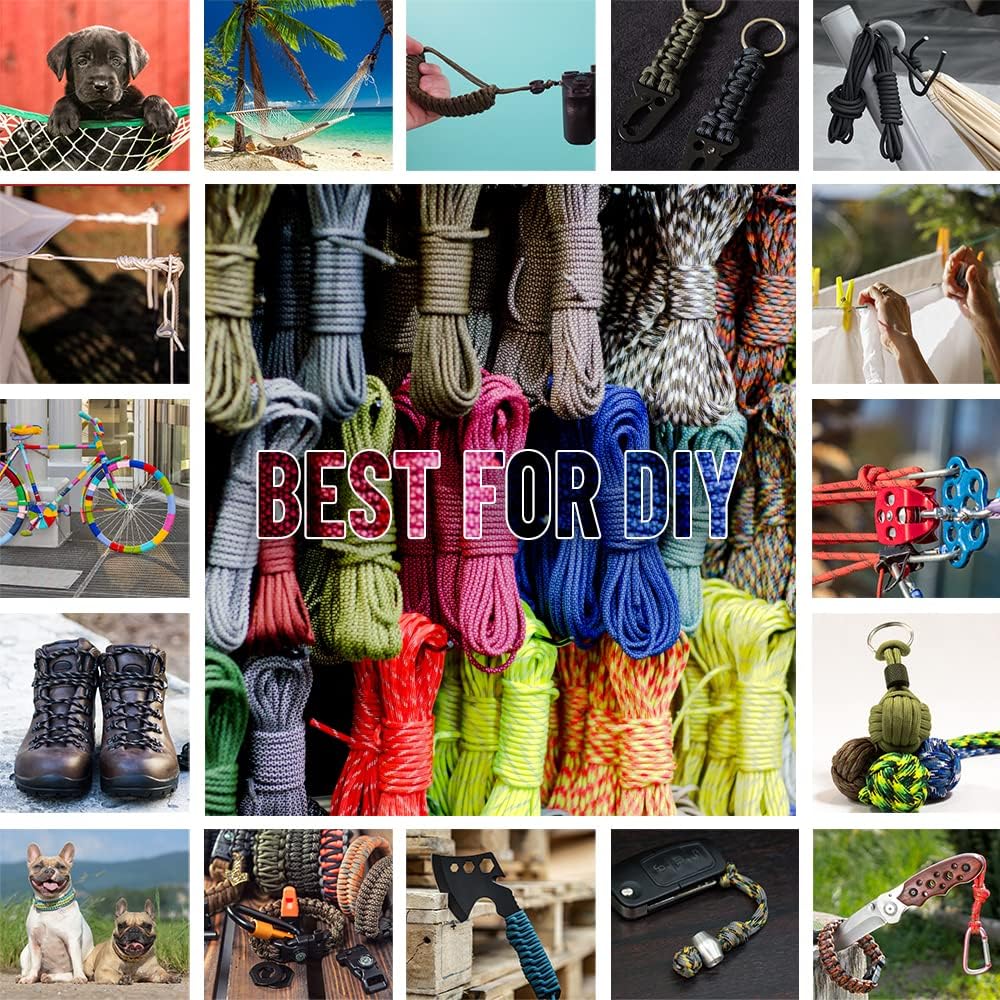 Thumbnail 4 de HERCULES Type III Paracord 550: 1000' Army Green Paracord for Camping and Survival