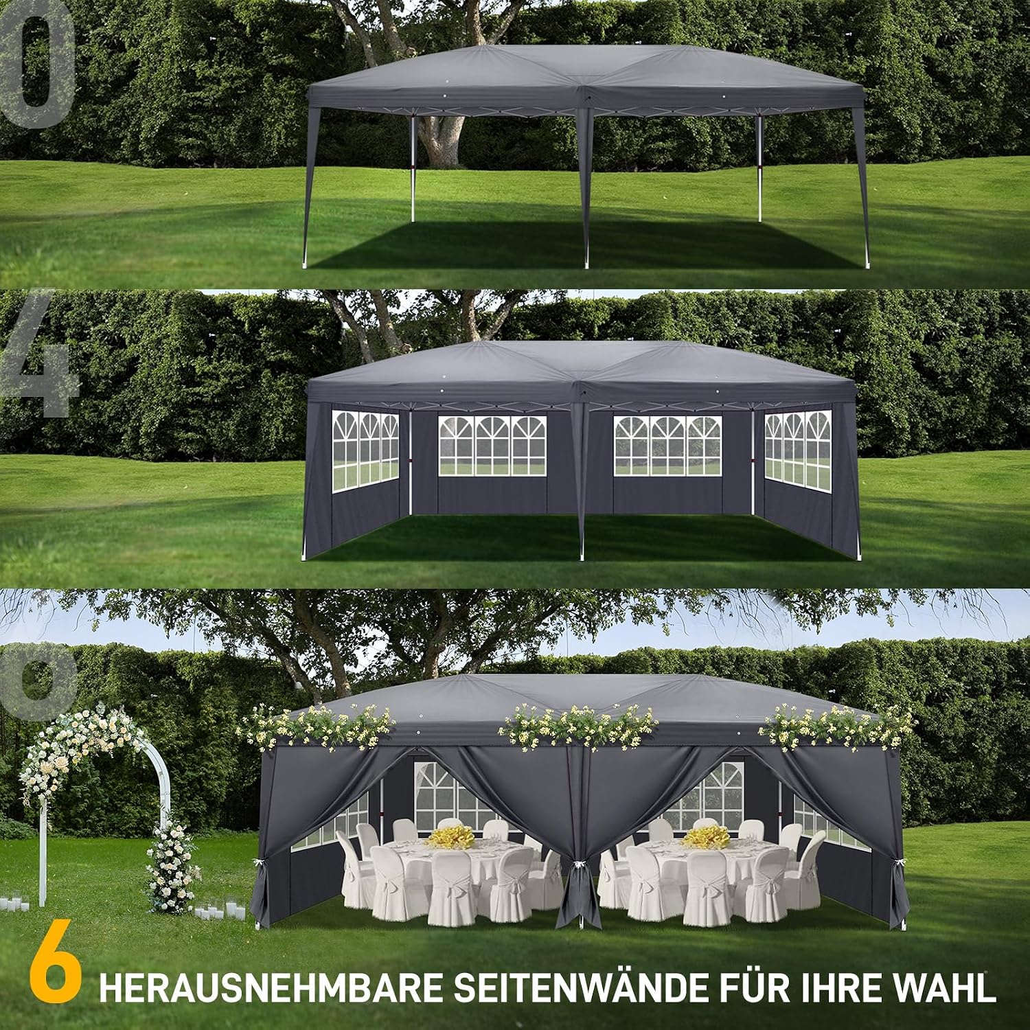 Thumbnail 6 de TactFire Pavillon 3x6 m mit 420D Oxford