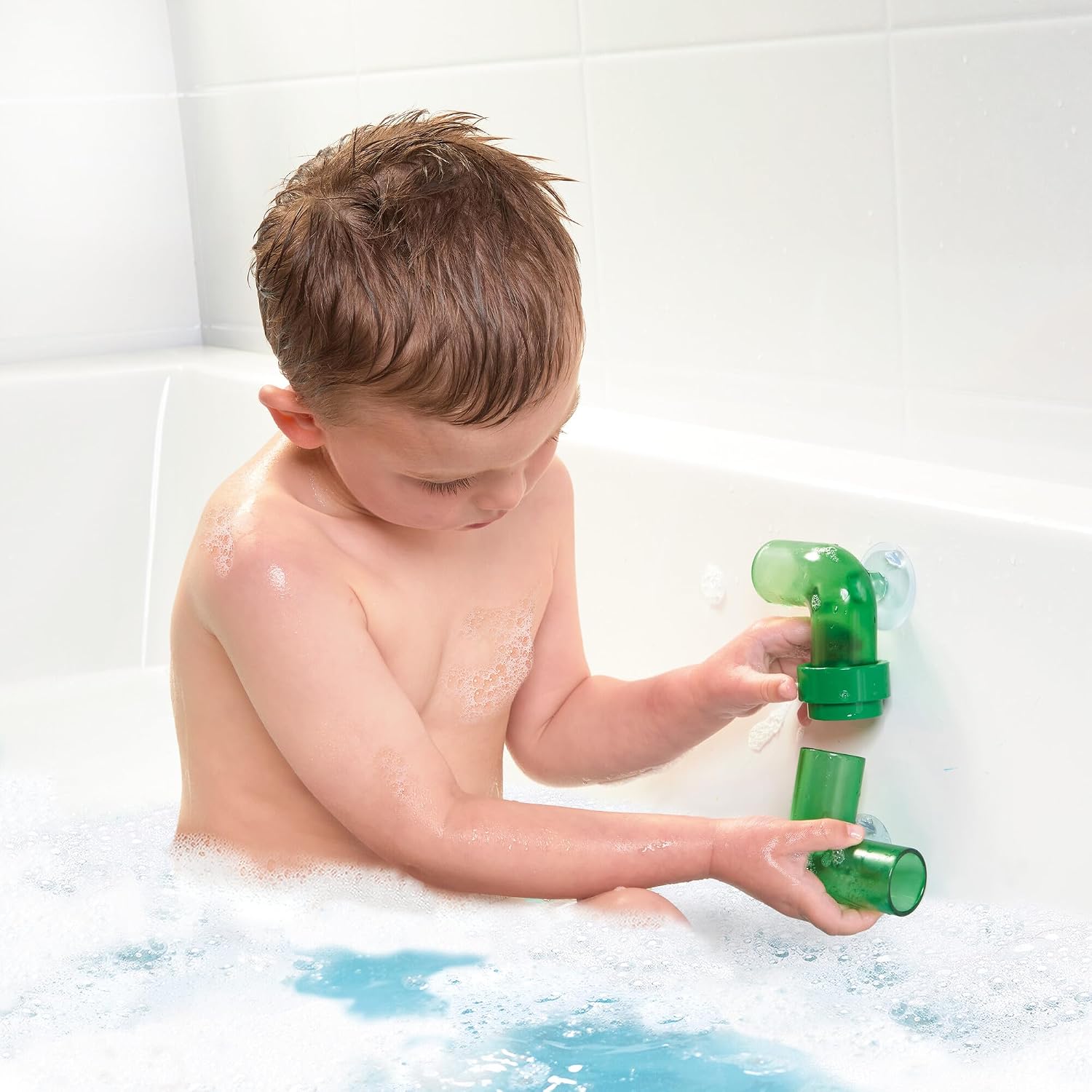 Detalle de My Mario Tuyaux de Bain – Jeu interactif de bain Mario avec circuit d'eau