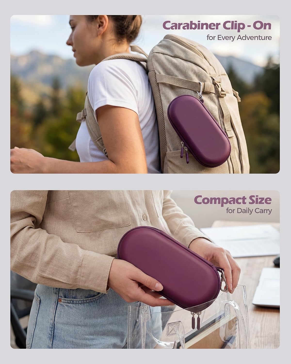 Detalle de ProCase Double Sunglasses Case: Dual Glasses Case with Hard EVA Shell