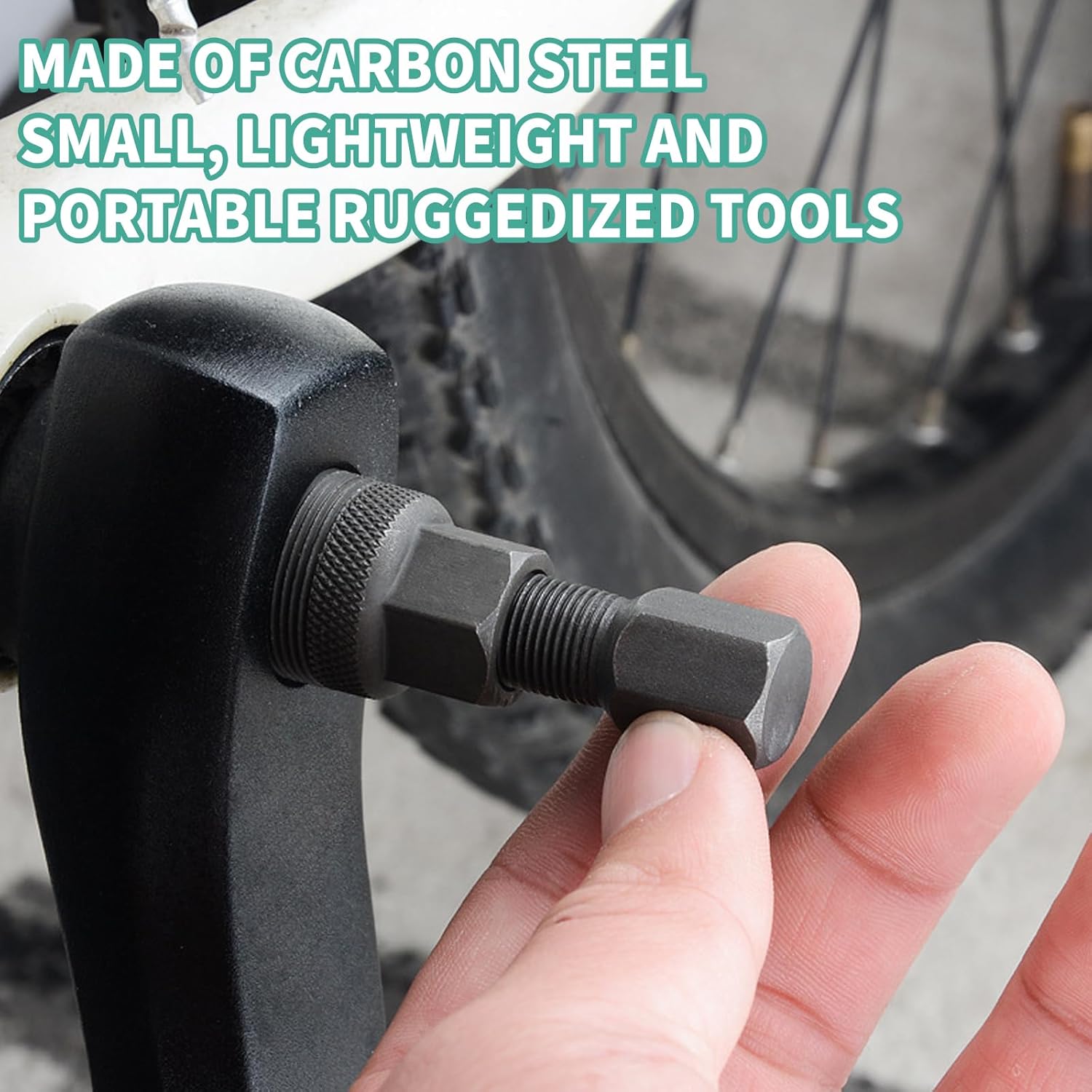 Thumbnail 3 de Kurbelabzieher Fahrrad Kurbelabzieher NCZCDZSW 42mm – inkl. 8-Zahn-Ringverschluss, kompatibel mit Shimano/ISIS/SRAM Truvativ