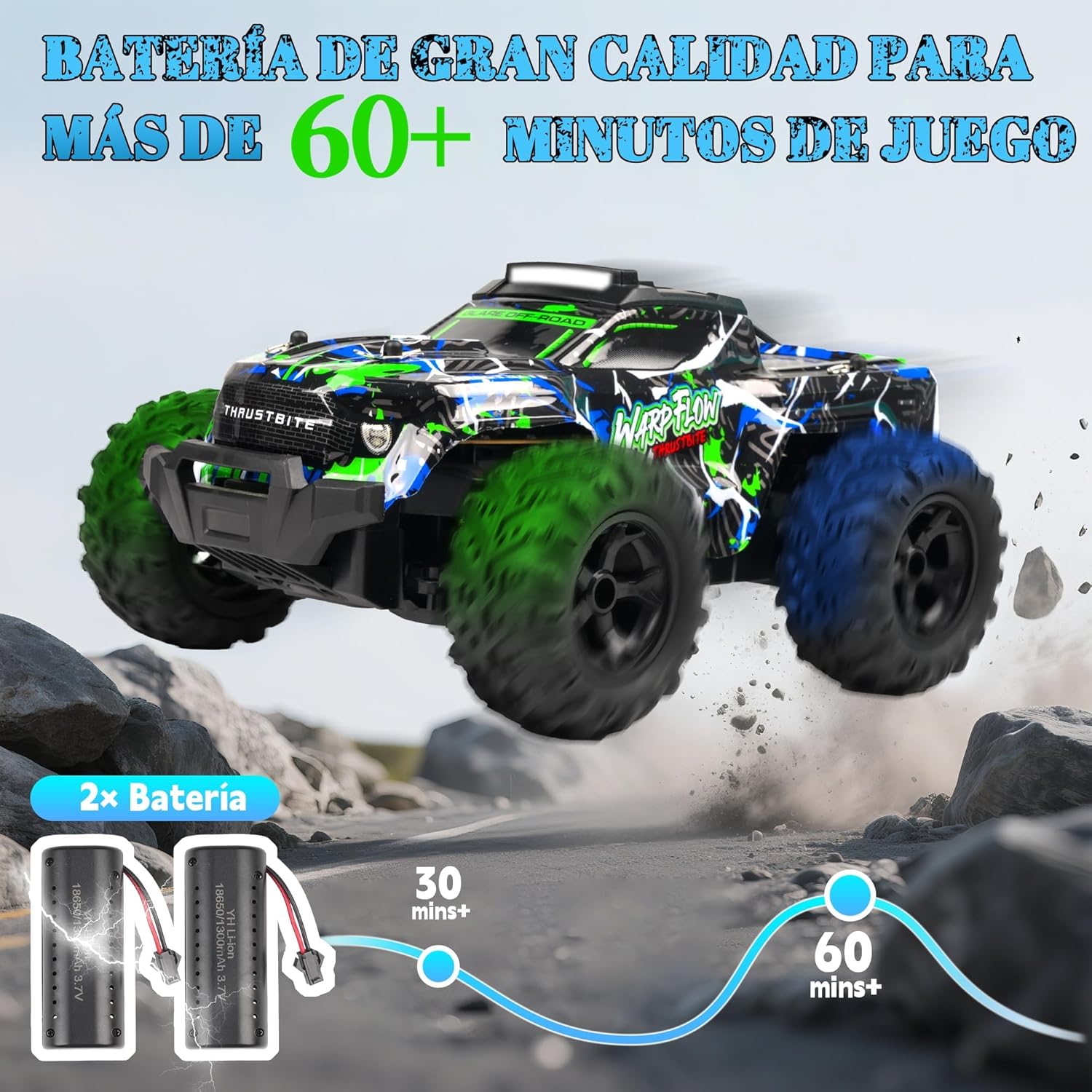 Thumbnail 5 de JOYTREKY 1:18 RC Car 25 km/h with LED lights
