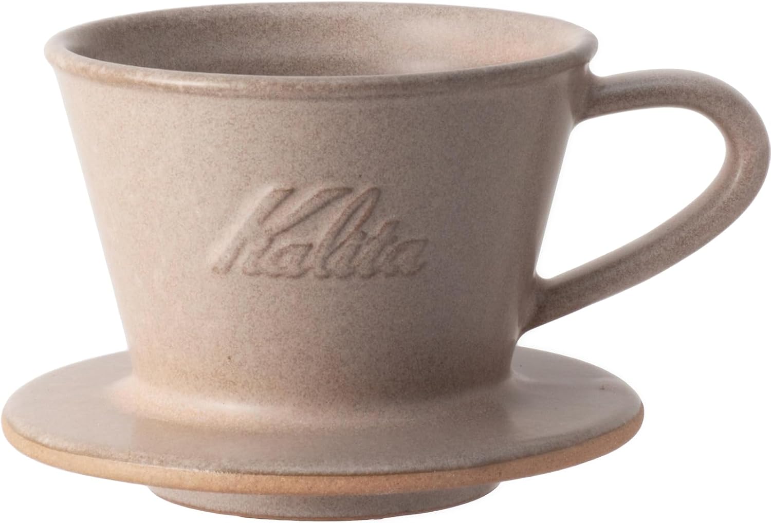 Detalle de カリタ DACHI & Kalita MI185 コーヒードリッパー 美濃焼陶器製・サンドブラウン・2〜4人用