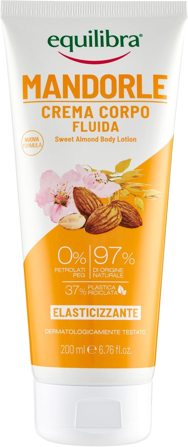 Detalle de equilibra Mandorle Crema Fluida Corpo 6 x 200 ml: nutrimento leggero ed elasticità quotidiana