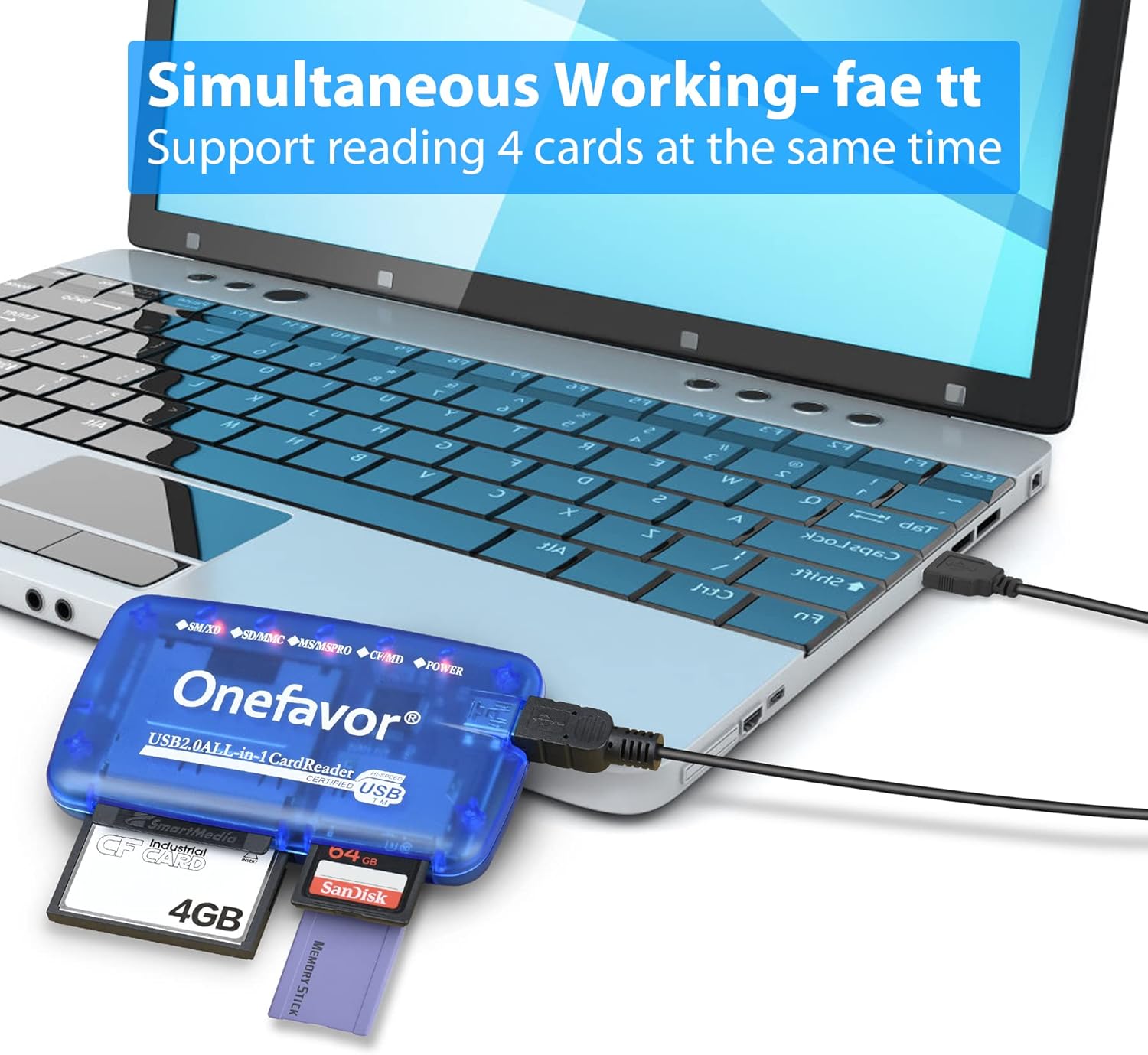 Thumbnail 4 de Lecteur de cartes Onefavor SmartMedia USB