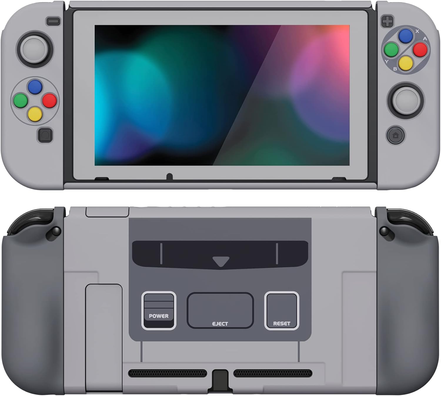 Thumbnail 6 de playvital AlterGrips Dockable Protective Case for Nintendo Switch (EU Style) with screen protector and grip caps