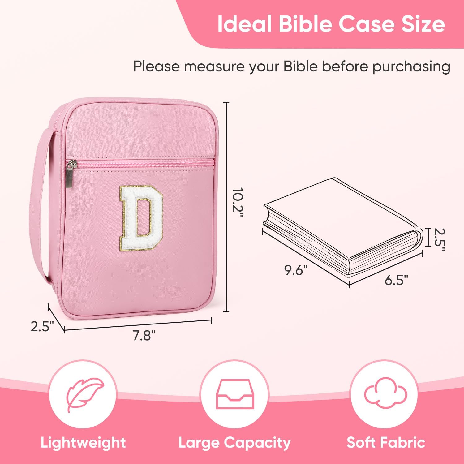 Detalle 2 de Fruobeyla Bible Cover, Pink