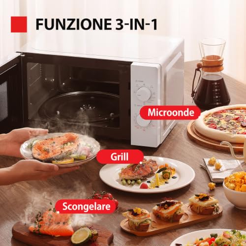 Thumbnail 8 de Toshiba MW2-MG20P(WH) 3-in-1 Forno Microonde Grill Combinato, 20 L, 800 W + Grill 1000 W, Bianco