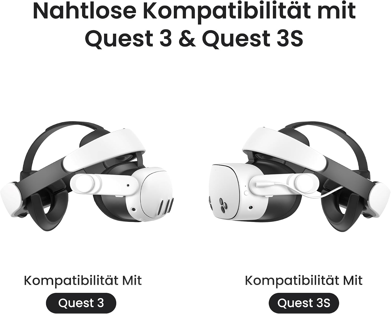 Thumbnail 3 de KIWI design H4 Boost Head Strap mit Akku – kompatibel mit Meta Quest 3/3S