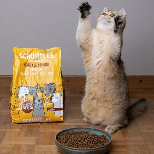 Detalle de Scrumbles All Natural Dry Cat Food with 75% Chicken – High Protein for Adults & Seniors (2.5Kg)
