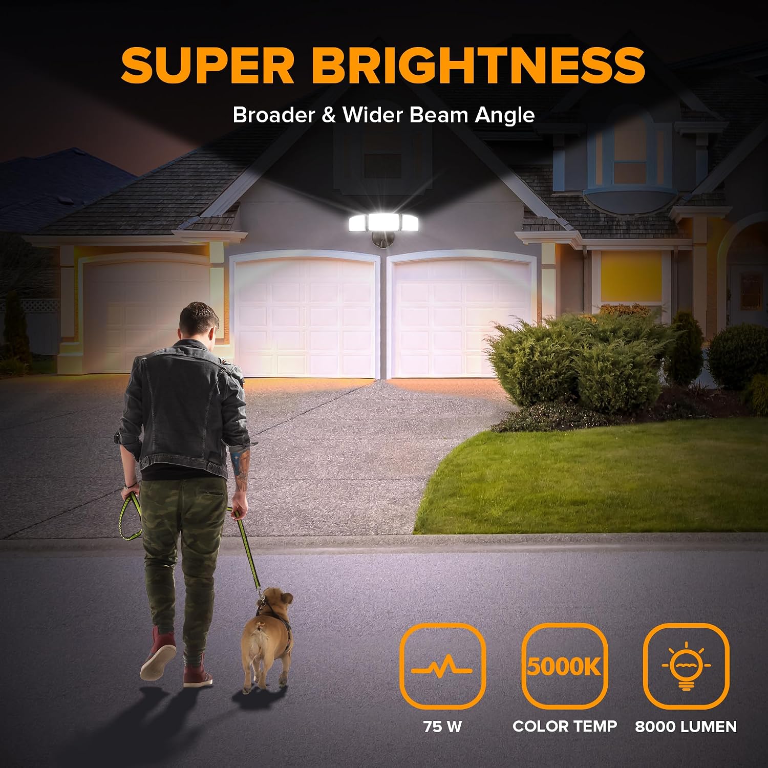 Detalle de LUTEC outdoor LED flood light, 75W
