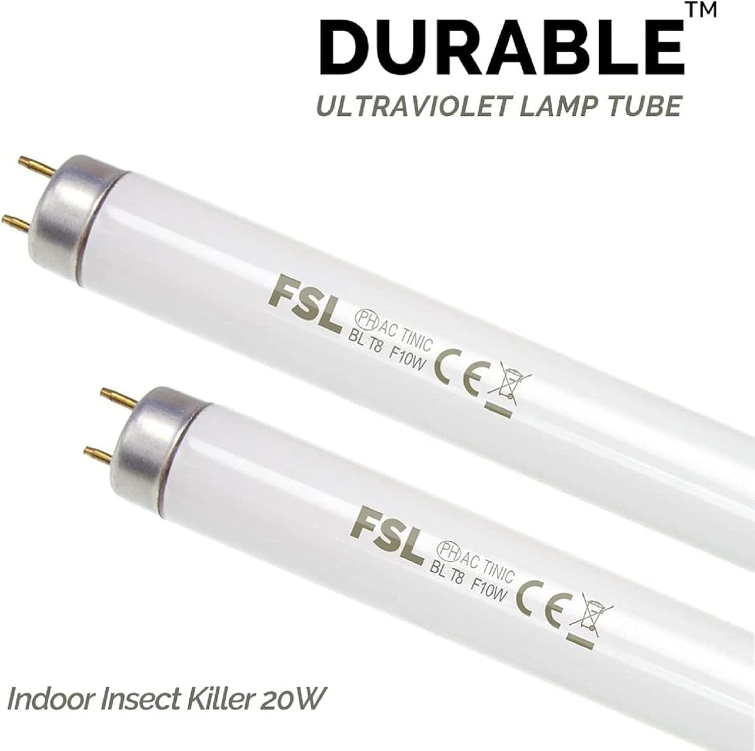 Detalle 2 de ASPECTEK 10W Mosquito UV Lamp Replacement Bulbs Pack of 2