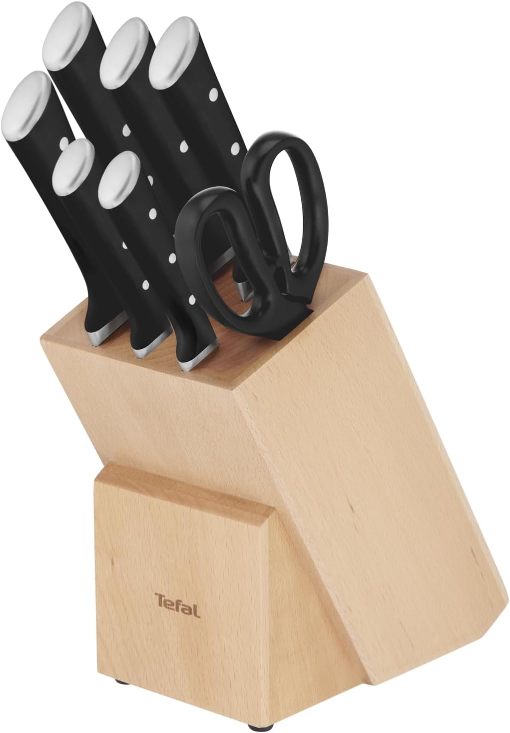 Detalle 2 de Tefal Ice Force - Juego de 7 Cuchillos 🎯 Acero Inoxidable