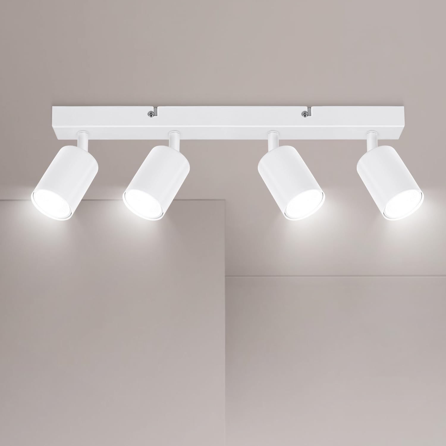 Detalle de Ketom Deckenstrahler 4 Flammig GU10 Weiß