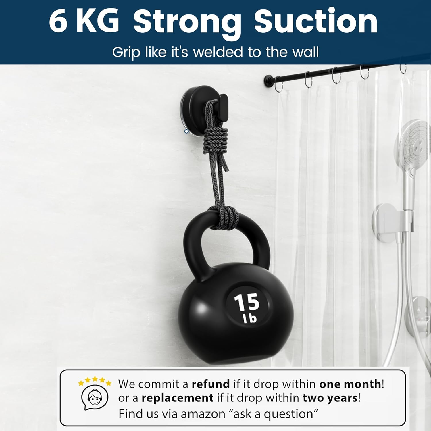 Thumbnail 1 de pickpiff Suction Cup Hooks 15LB 4-Pack