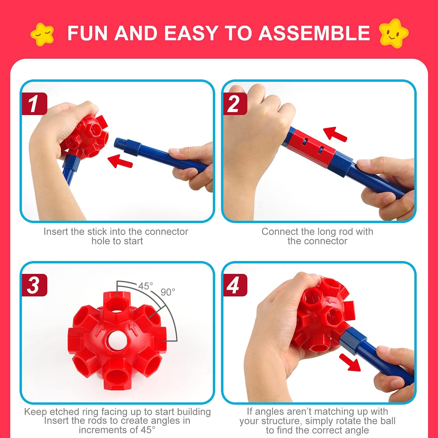 Thumbnail 2 de Fort Building Kit for Kids STEM Construction