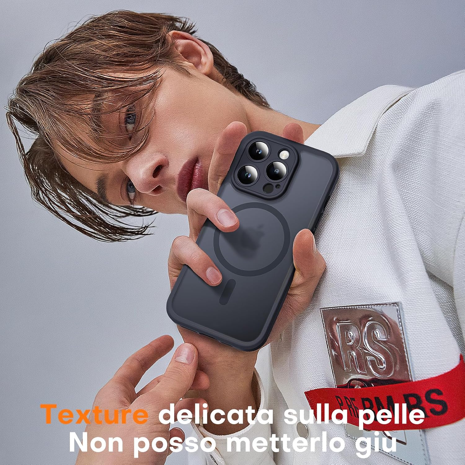 Thumbnail 6 de TOCOL Cover magnetica per iPhone 15 da 6,1" con MagSafe e protezione fotocamera integrata (nera)