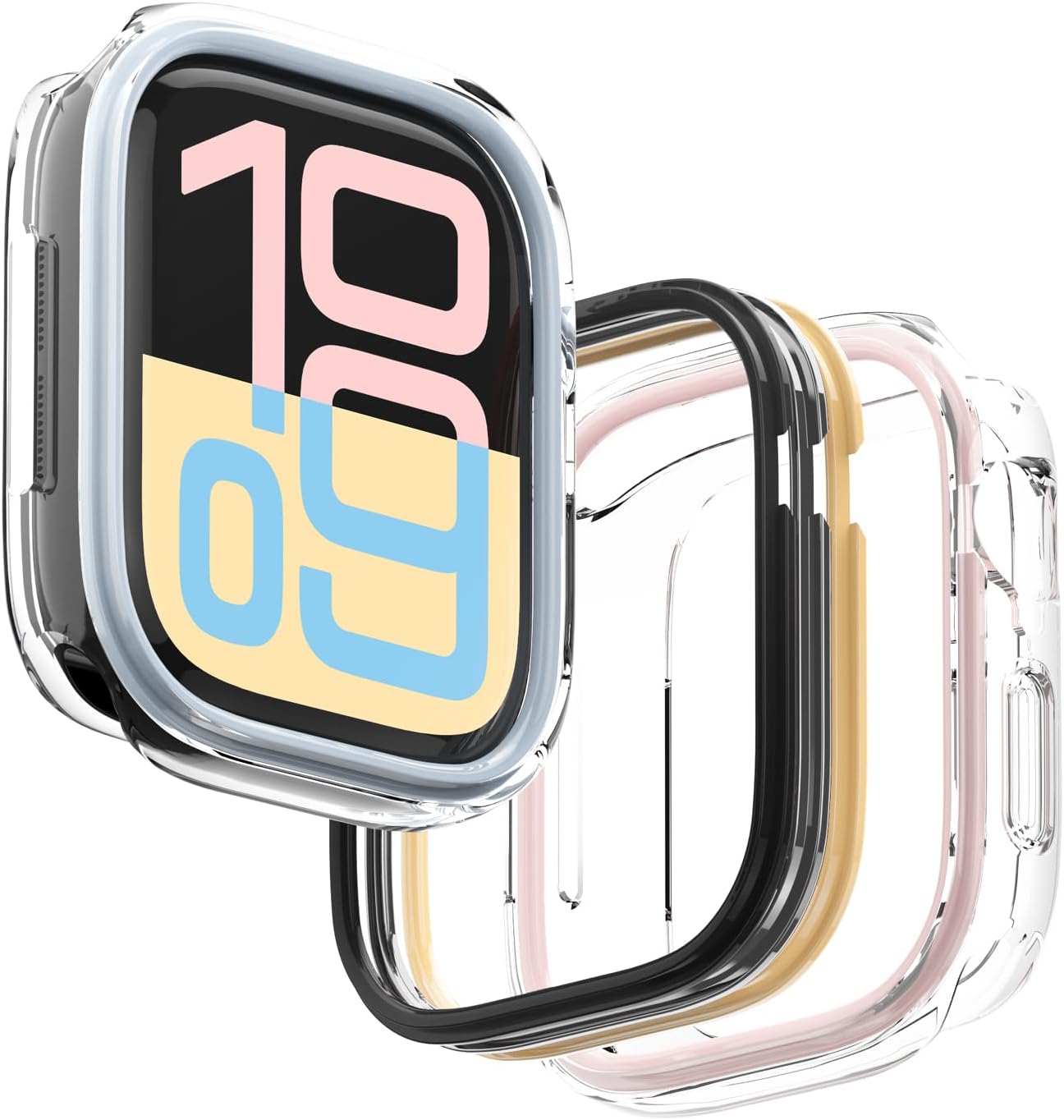 Detalle de elago Cover Duo compatibile con Apple Watch 11/10 da 42 mm – protezione completa con cover intercambiabile