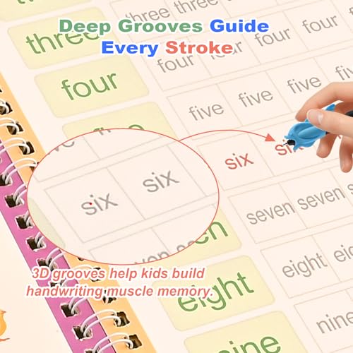 Thumbnail 2 de Magic Grooved Reusable Handwriting Books 26 x 18.5cm 📚