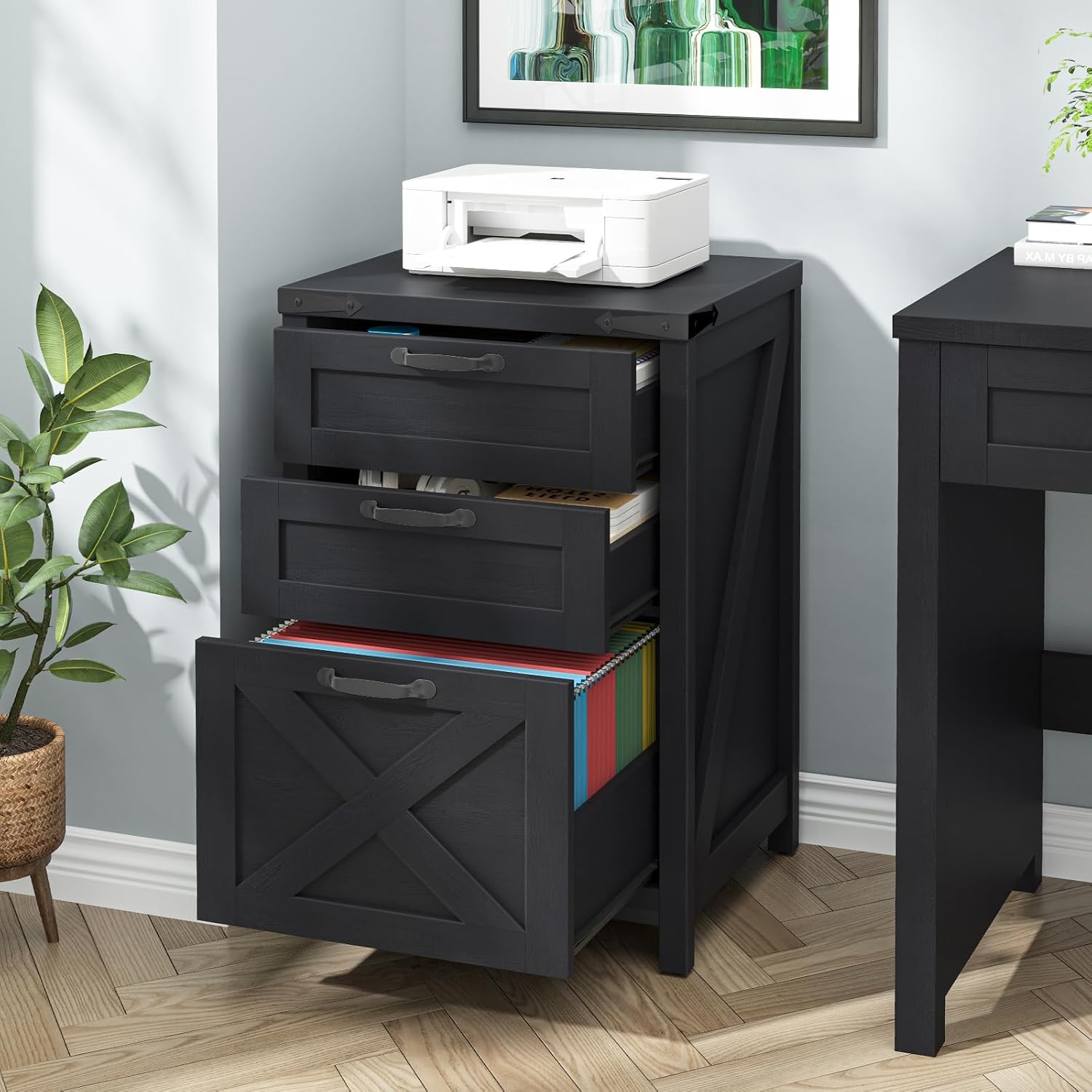 Thumbnail 3 de Halitaa File Cabinet with 3 Drawers