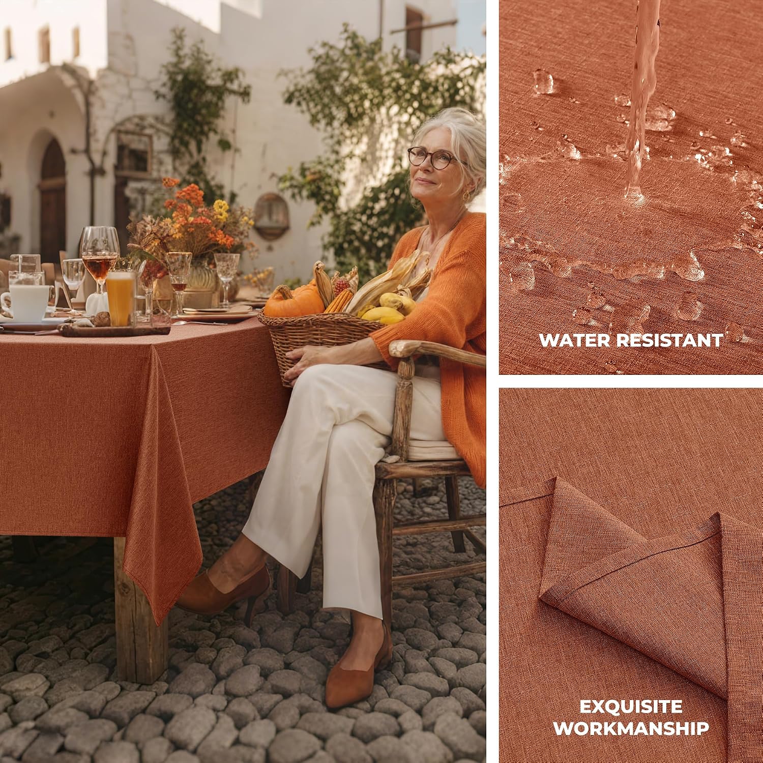 Detalle de Decorelia Tablecloth, 52 x 70 in